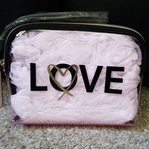Clear cosmetic bag